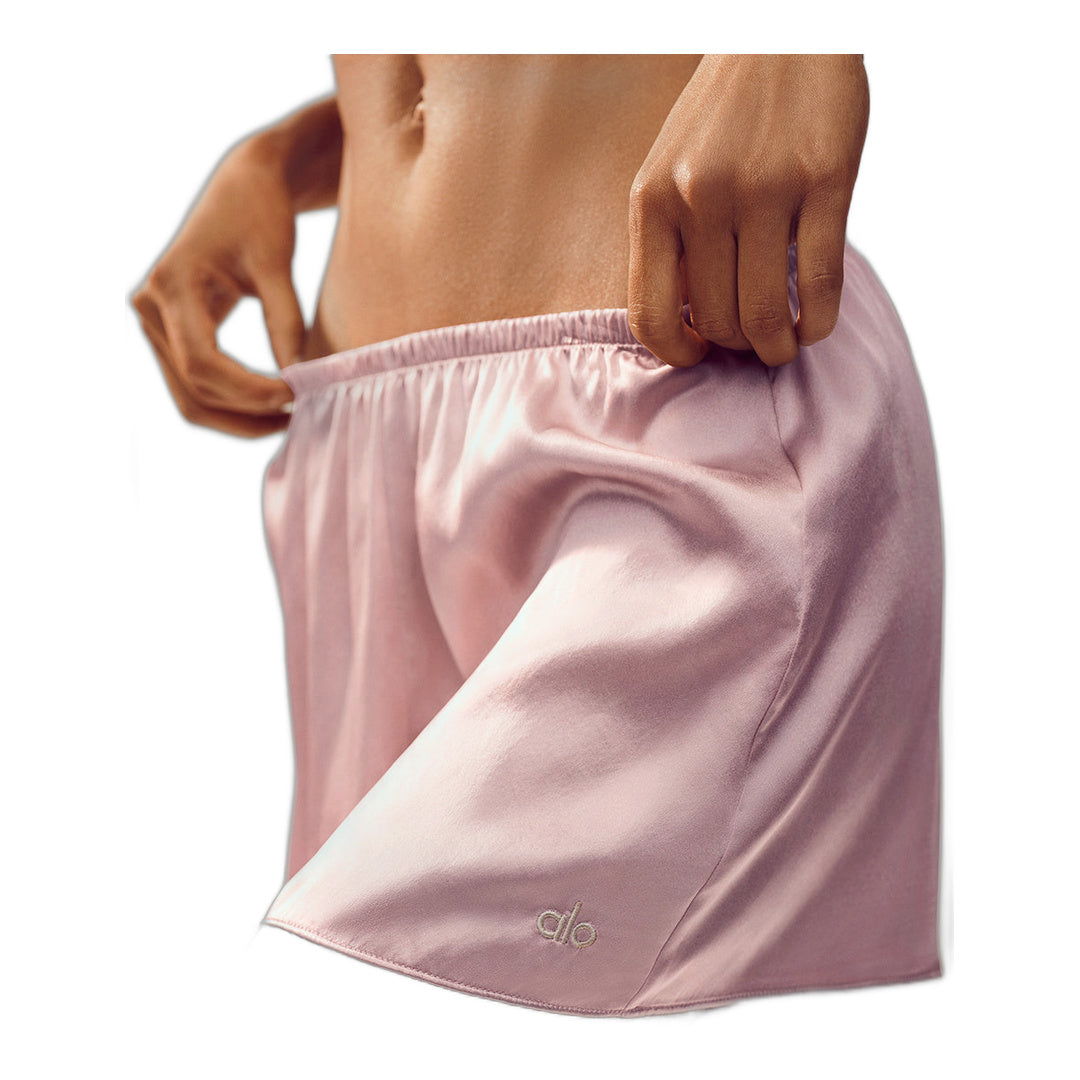 alo Silk Luminous Short - Pink Champagne by Alo Yoga