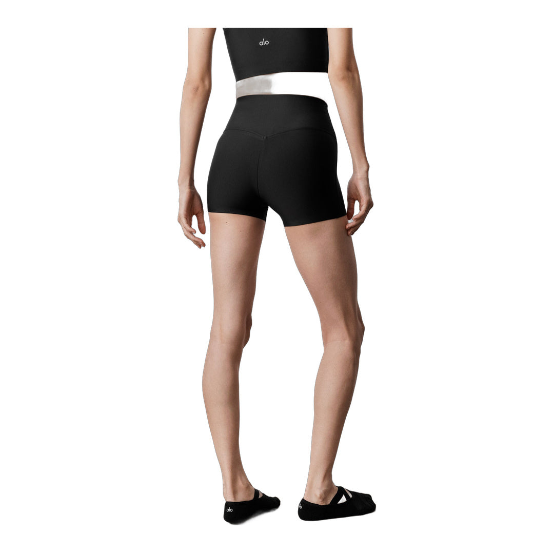 alo 3" Airlift High-Waist Sleek Short - Black by Alo Yoga