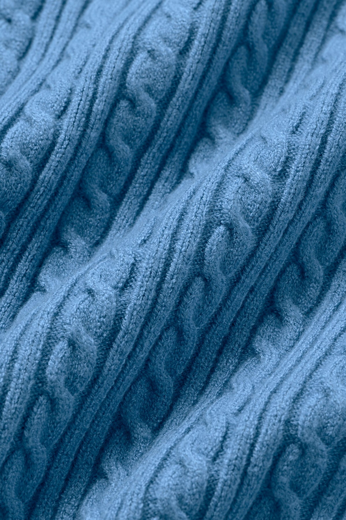 Alo Yoga Mini Cable High-Waist Sweater Short in California Blue, product image 5 of 5