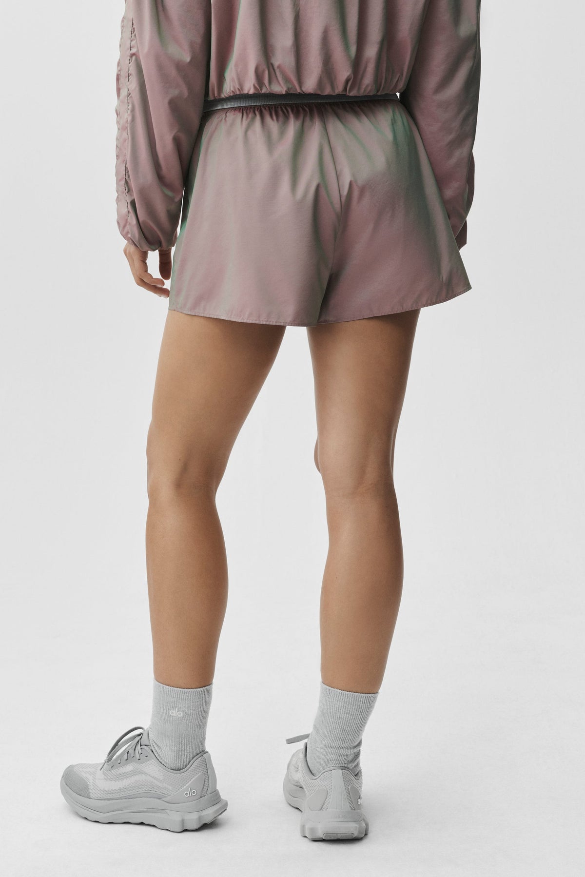 Alo Yoga High-Waist Prismatic Short in Pink Moonlight, product image 2 of 6