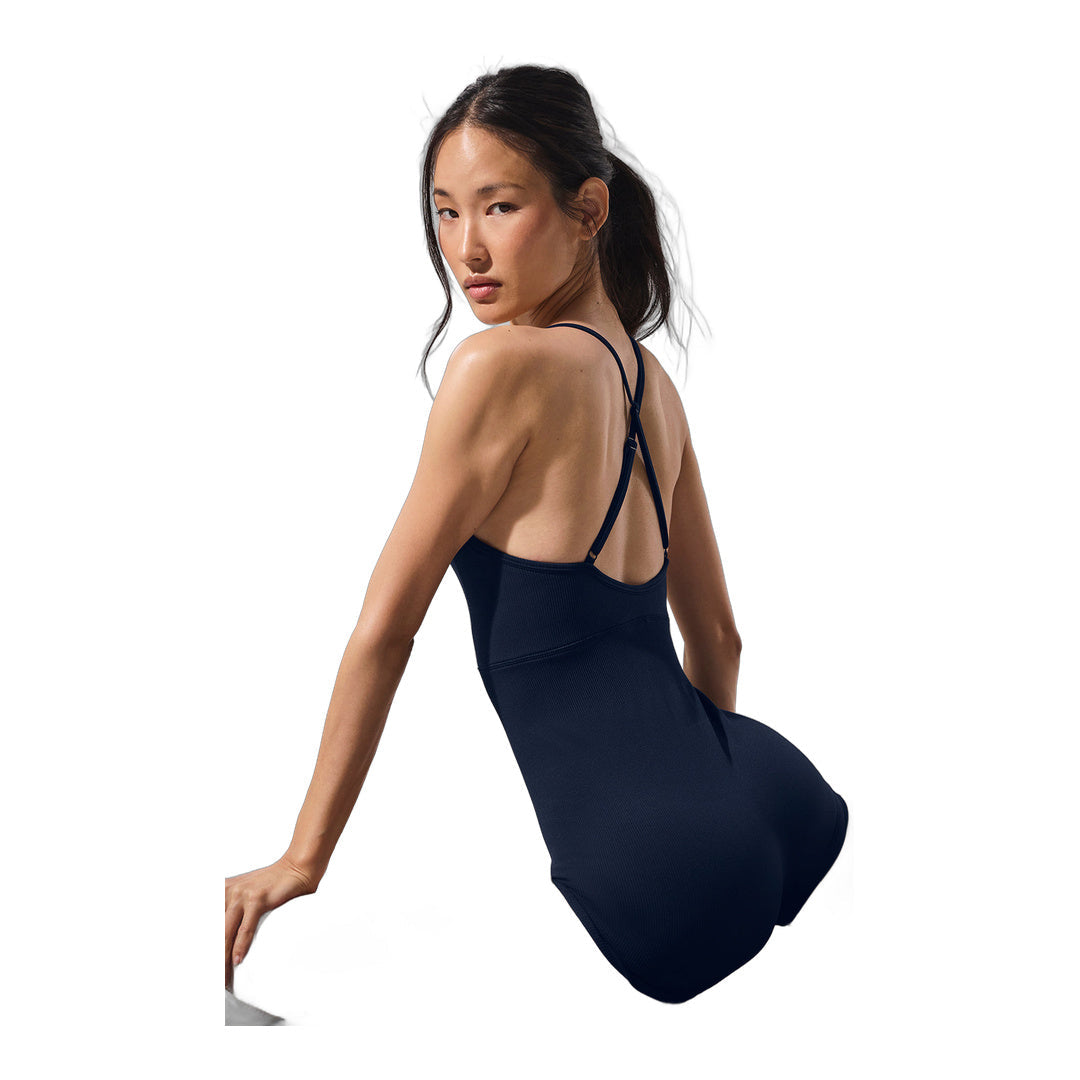 alo Seamless Ribbed Favorite Onesie - Navy by Alo Yoga