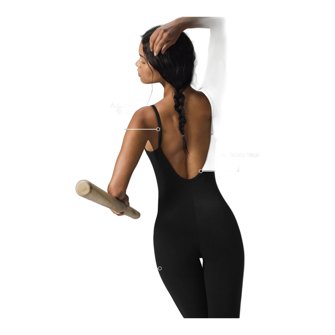 alo Airbrush One And Done Onesie - Black by Alo Yoga