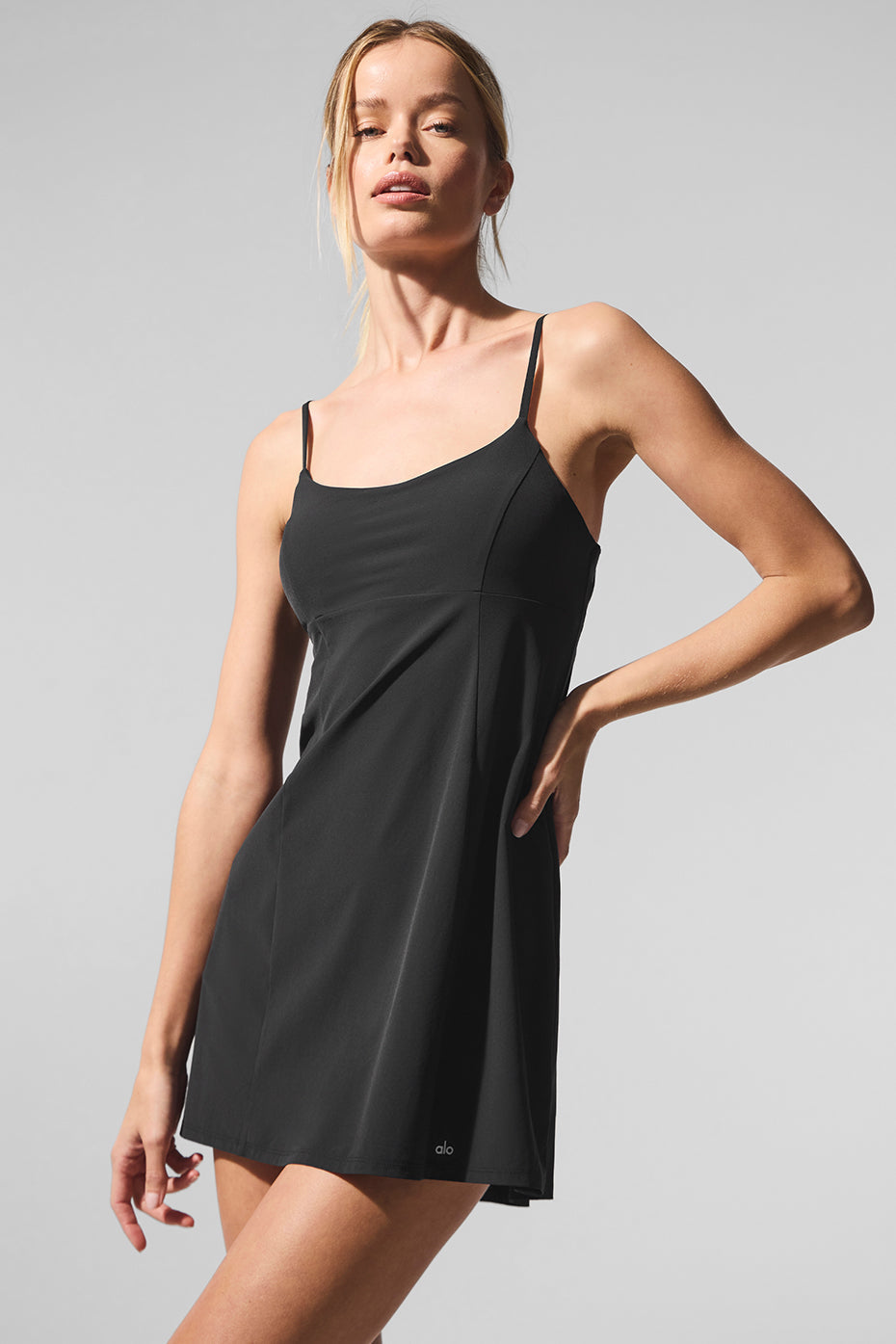 Breezy Tennis Dress - Black (W8322R)