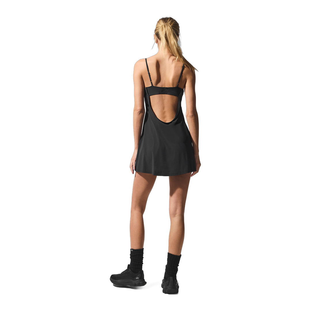alo Breezy Tennis Dress - Black by Alo Yoga