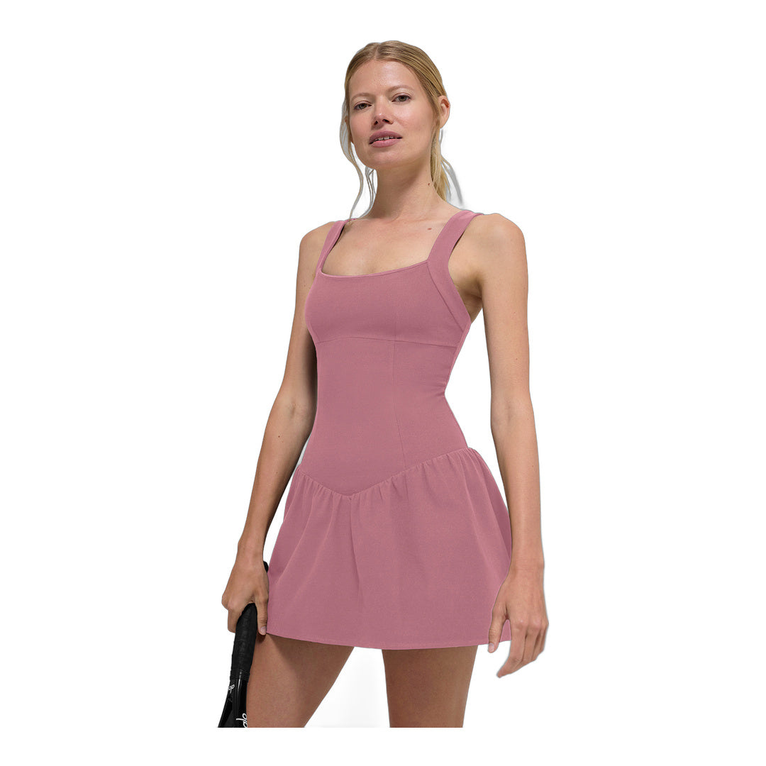 alo Alosoft Break Point Tennis Dress - Pink Wild Rose by Alo Yoga