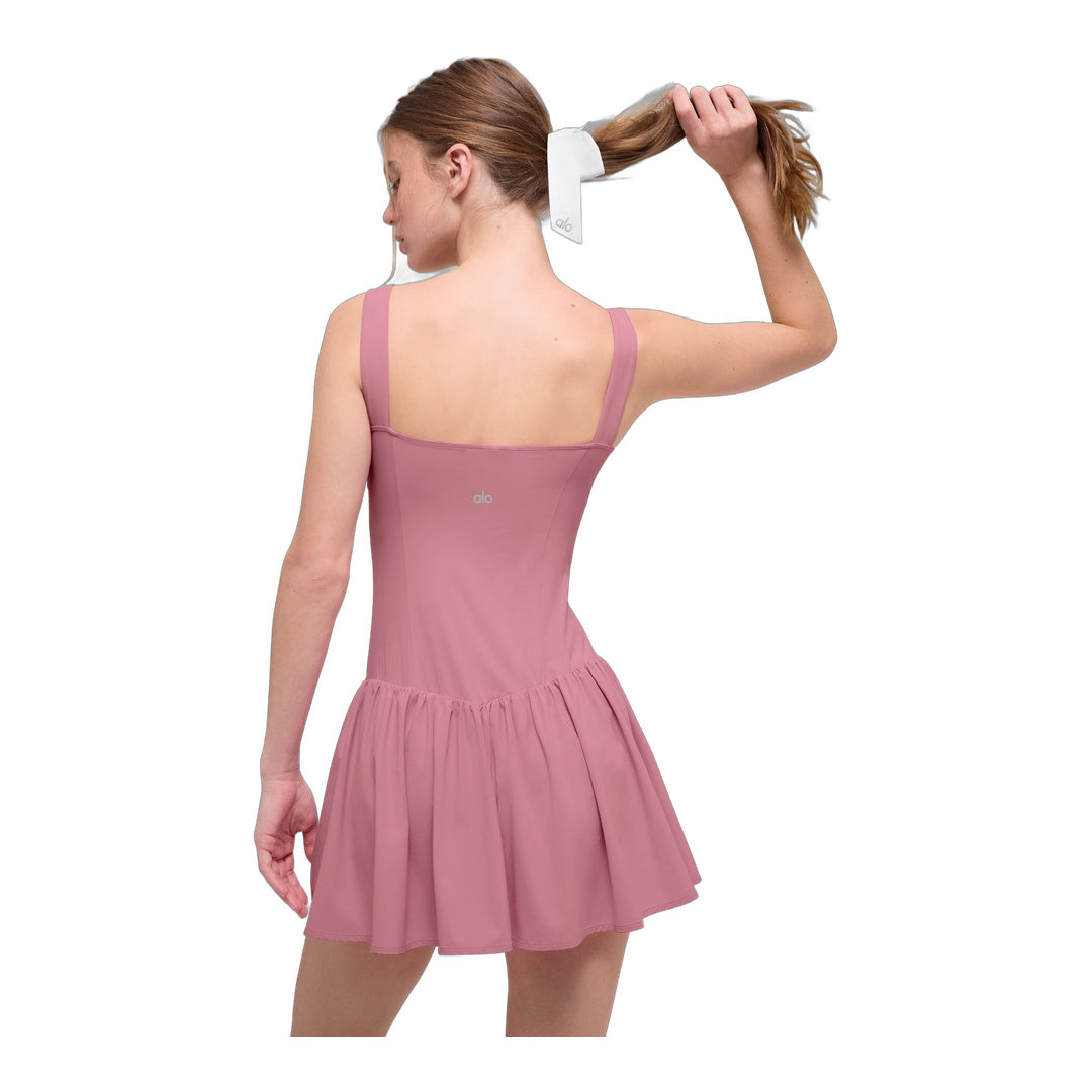 alo Alosoft Break Point Tennis Dress - Pink Wild Rose by Alo Yoga