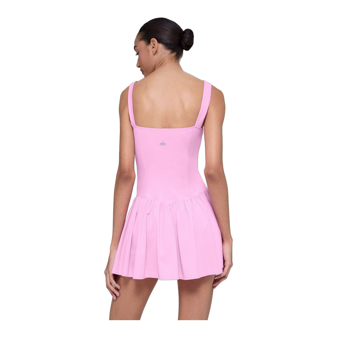 alo Alosoft Break Point Tennis Dress - Candy Heart Pink by Alo Yoga