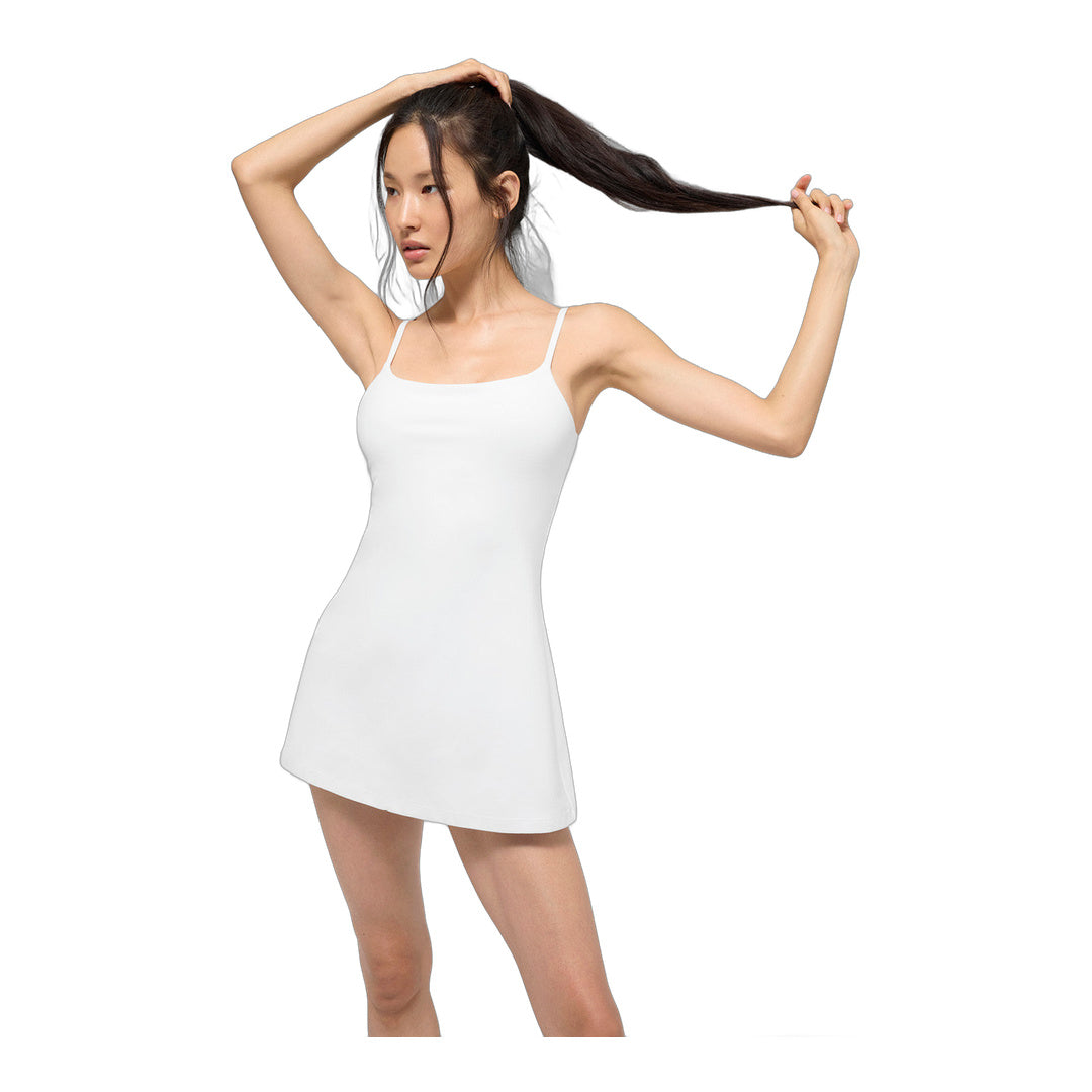 alo Alosoft Encore Tennis Dress - White by Alo Yoga