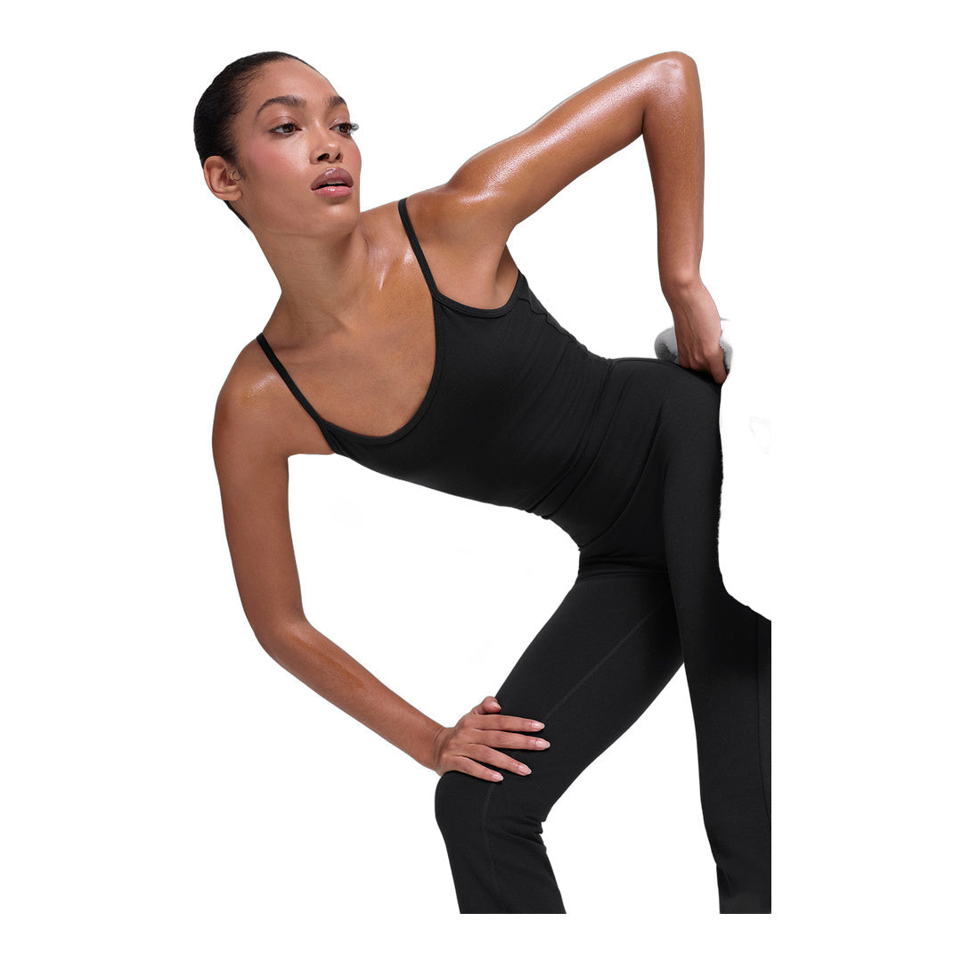 alo Airbrush Bootcut One And Done Onesie - Black by Alo Yoga