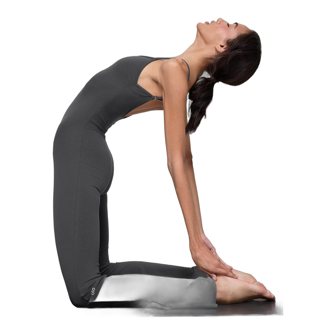 alo Airbrush Bootcut One And Done Onesie - Anthracite by Alo Yoga