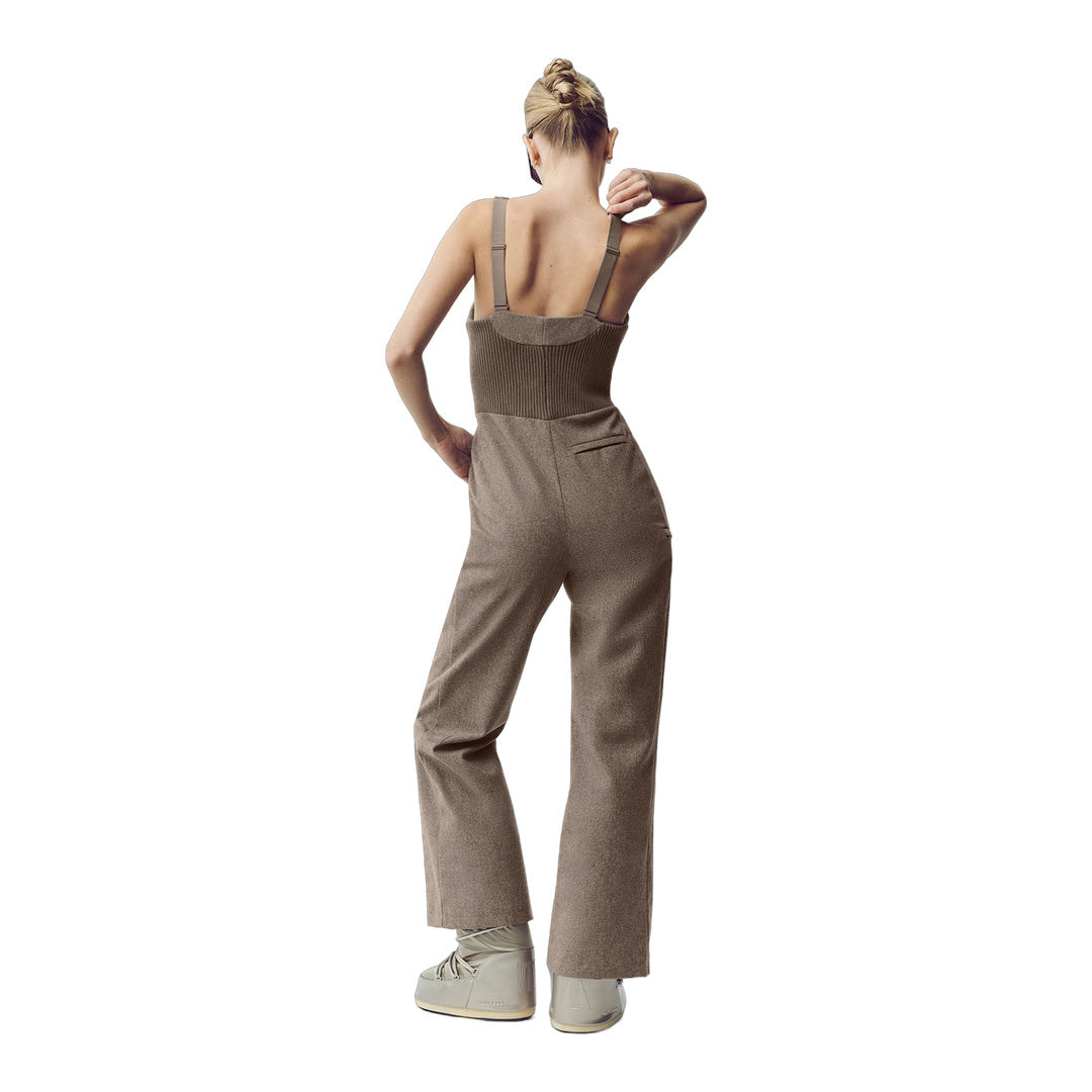 alo Wool Blend Bunny Slope Bib - Alpine Cocoa Heather by Alo Yoga
