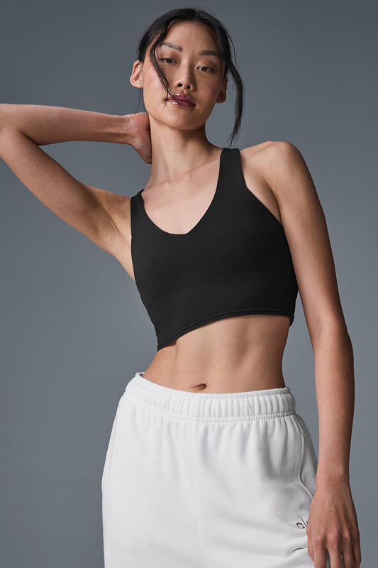 Airbrush Real Bra Tank - Black (W9587R)