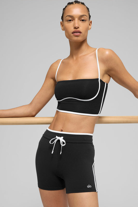 Airbrush Streamlined Bra Tank - Black/White (W9538R)