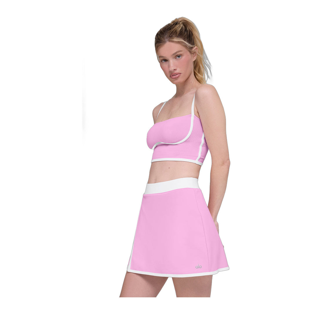 alo Airbrush Streamlined Bra Tank - Candy Heart Pink/White by Alo Yoga