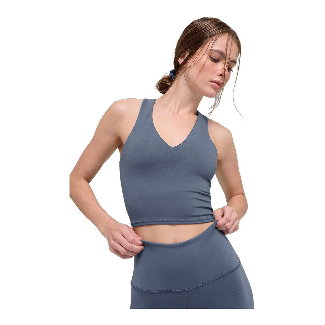 alo Airbrush Real Bra Tank - Bluestone by Alo Yoga