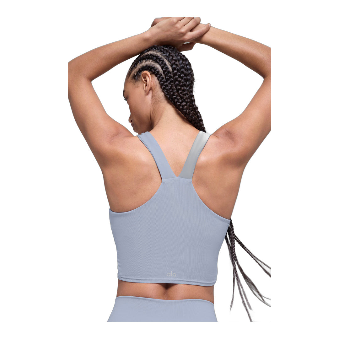 alo Airbrush Real Bra Tank - Winter Frost by Alo Yoga