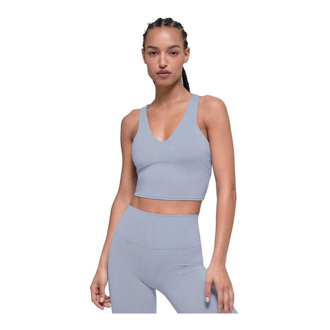 alo Airbrush Real Bra Tank - Winter Frost by Alo Yoga