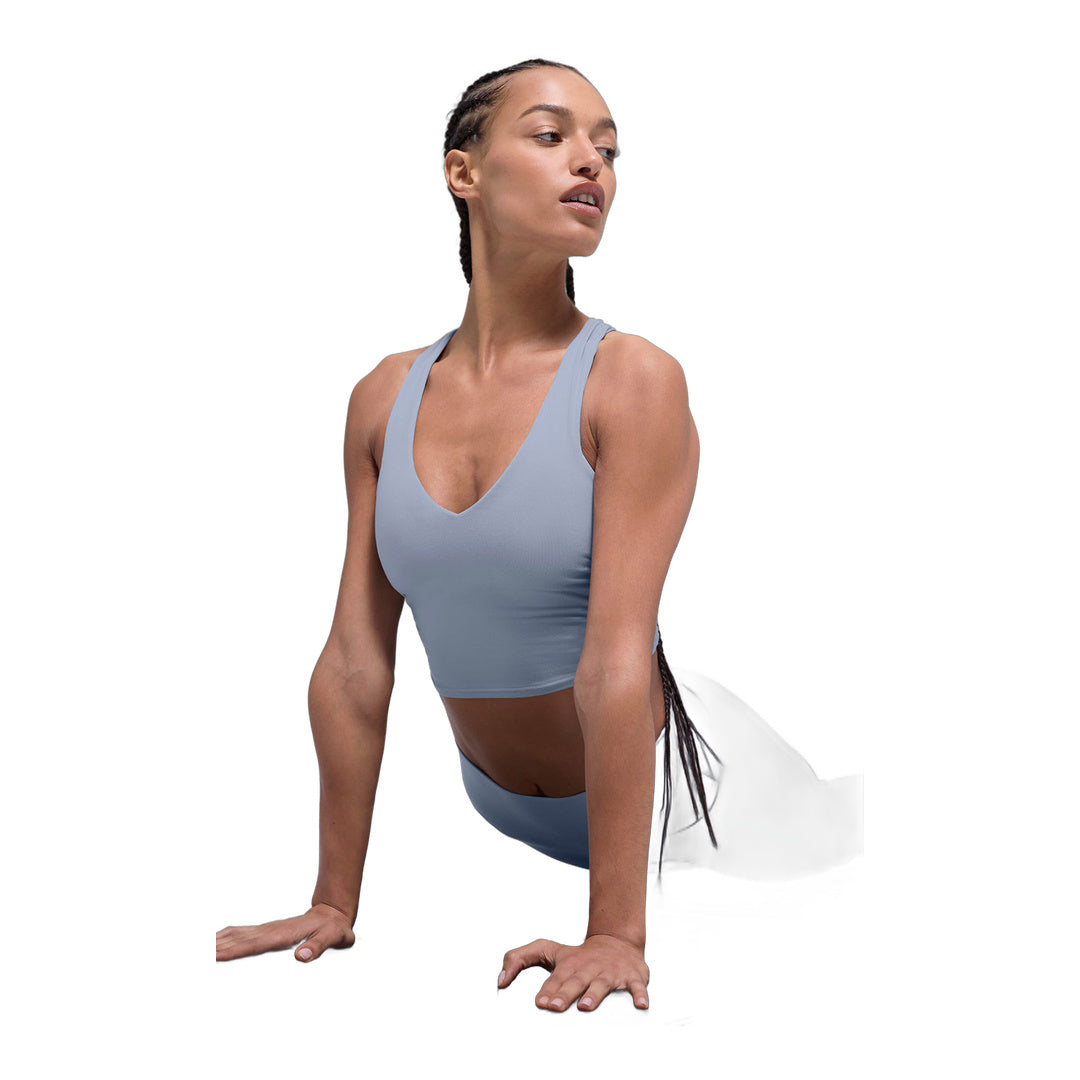 alo Airbrush Real Bra Tank - Winter Frost by Alo Yoga