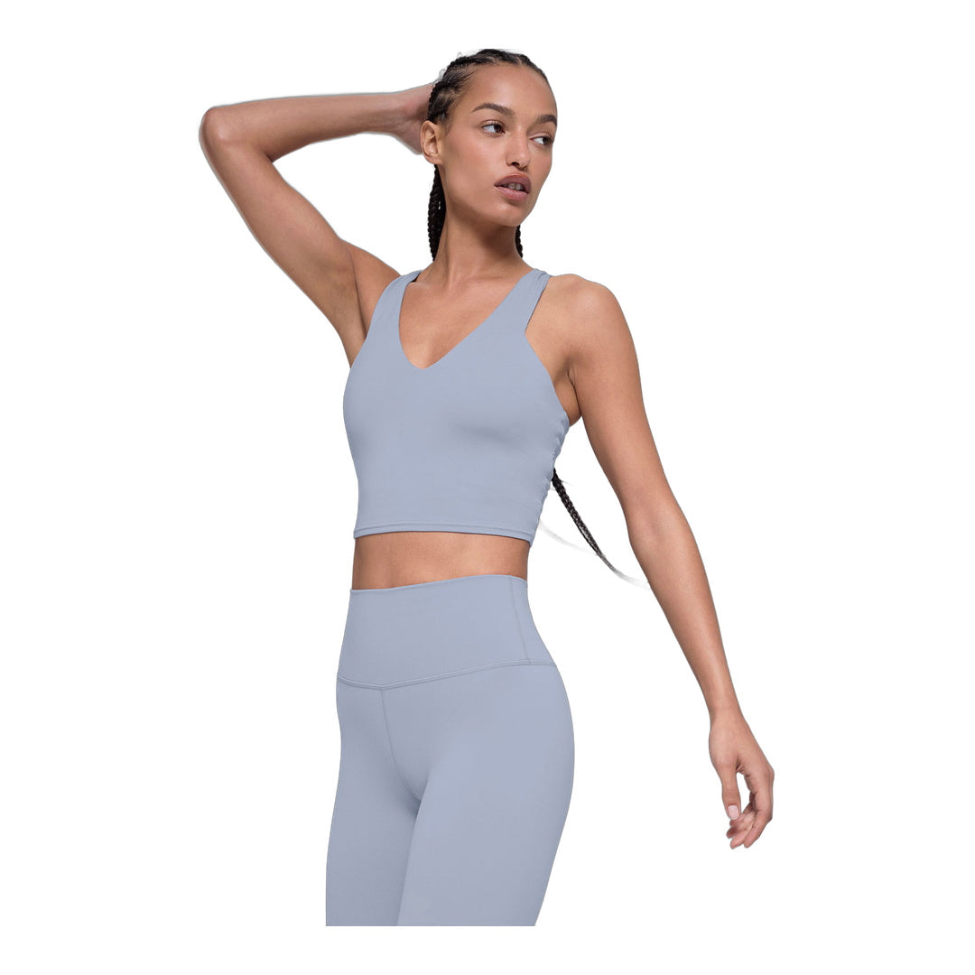 alo Airbrush Real Bra Tank - Winter Frost by Alo Yoga