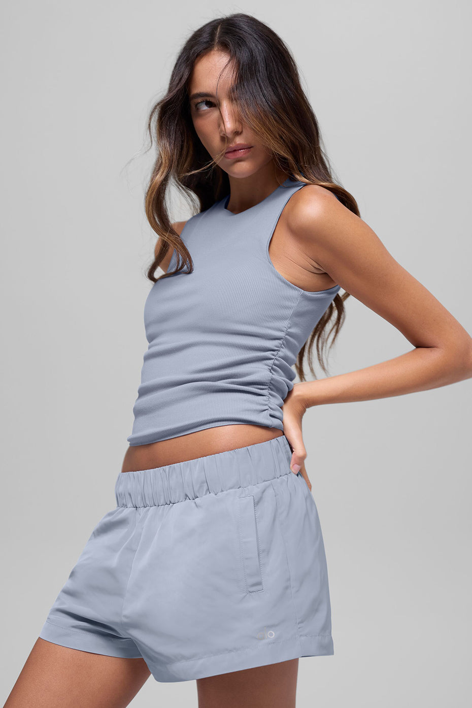 Ribbed En Pointe Tank - Winter Frost (W9777R)
