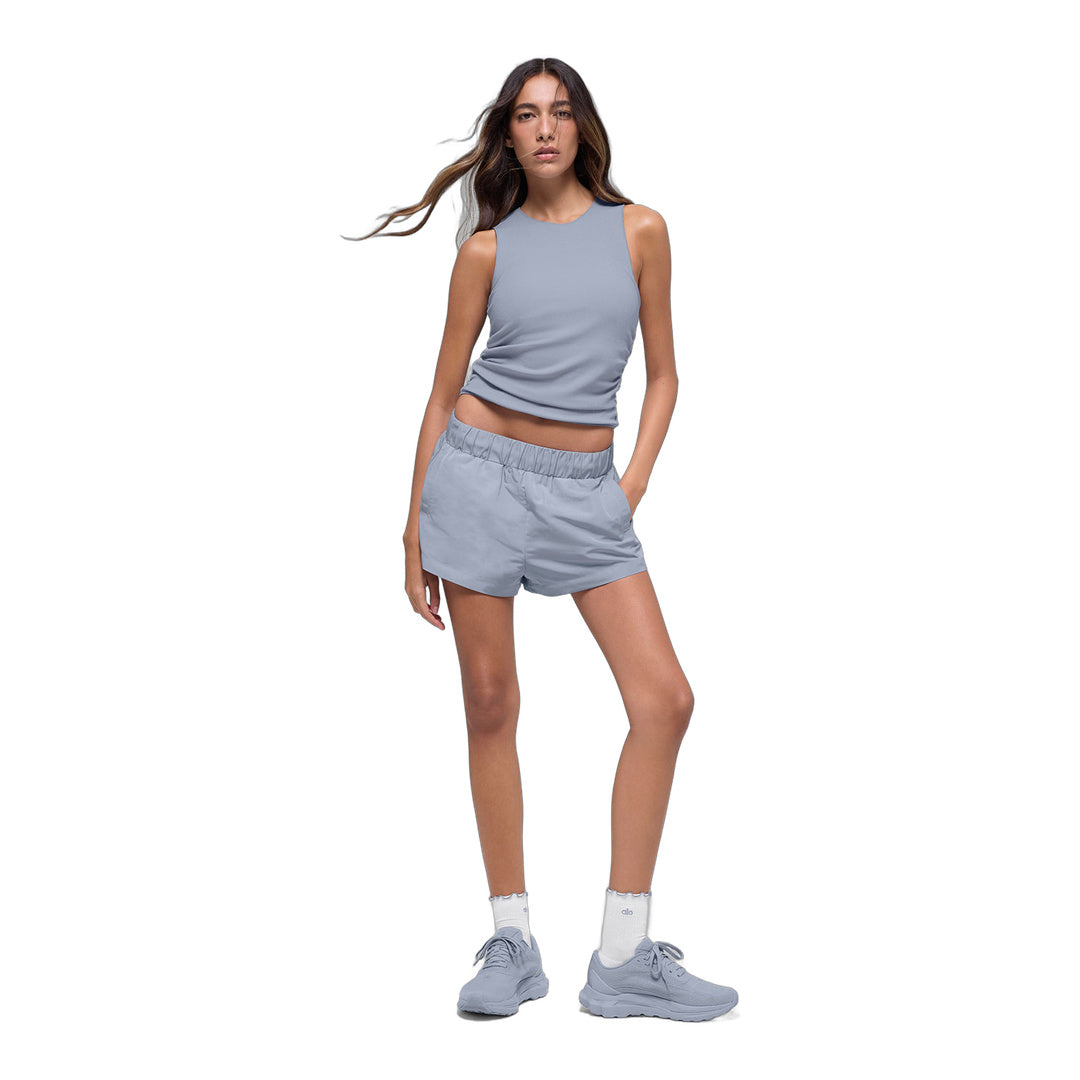 alo Ribbed En Pointe Tank - Winter Frost by Alo Yoga