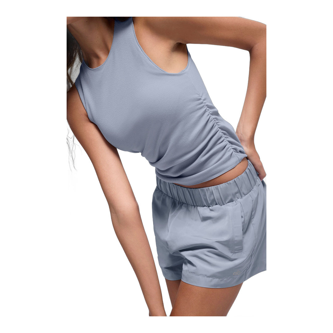 alo Ribbed En Pointe Tank - Winter Frost by Alo Yoga