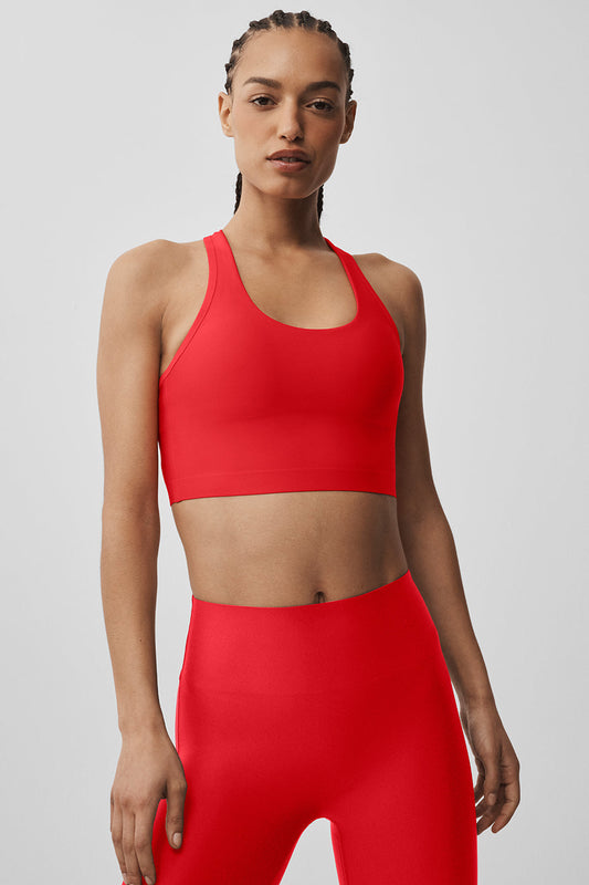 Airlift Super Sleek Bra Tank - Bright Red (W9856R)