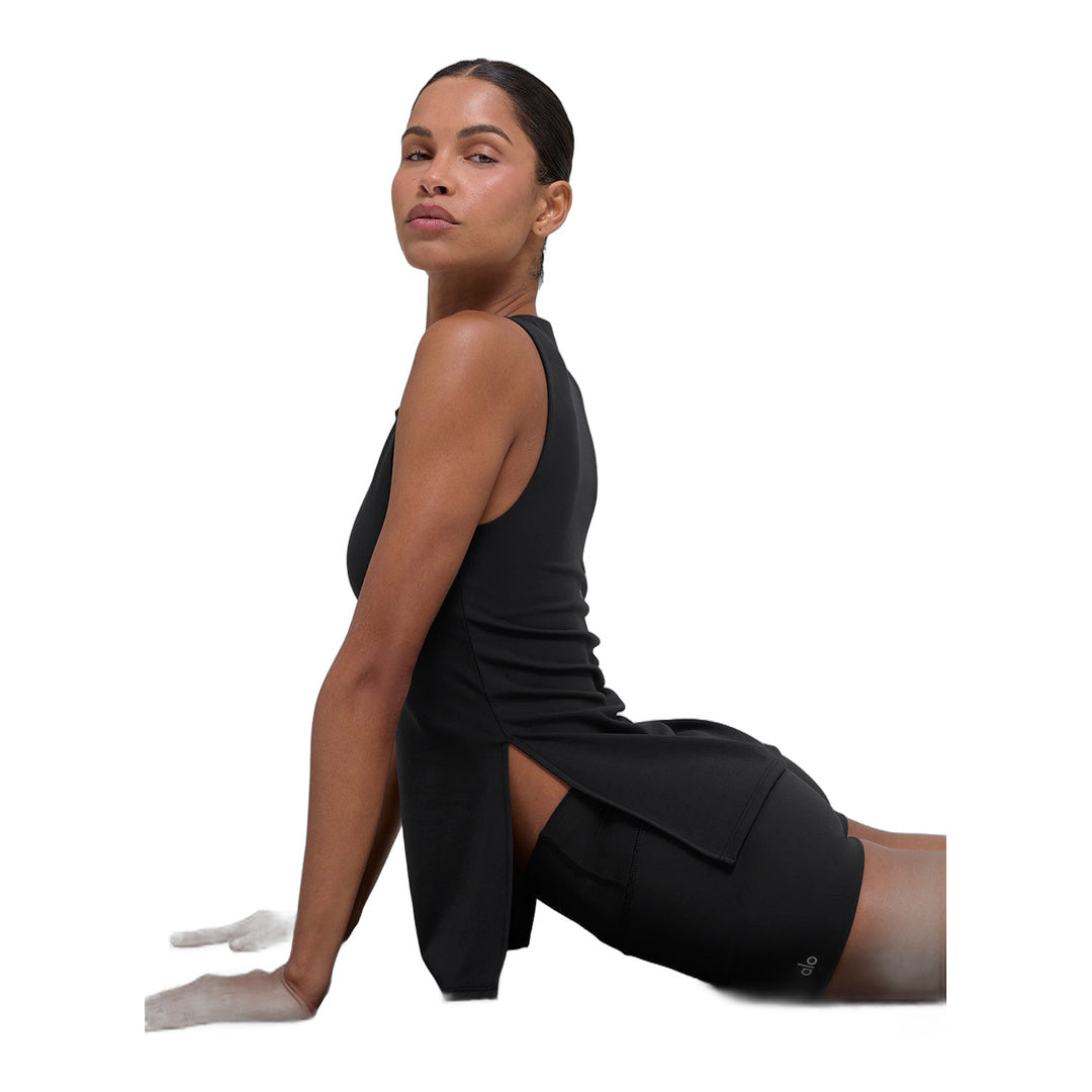 alo ALO Softsculpt Precision Full Length Bra Tank - Black by Alo Yoga