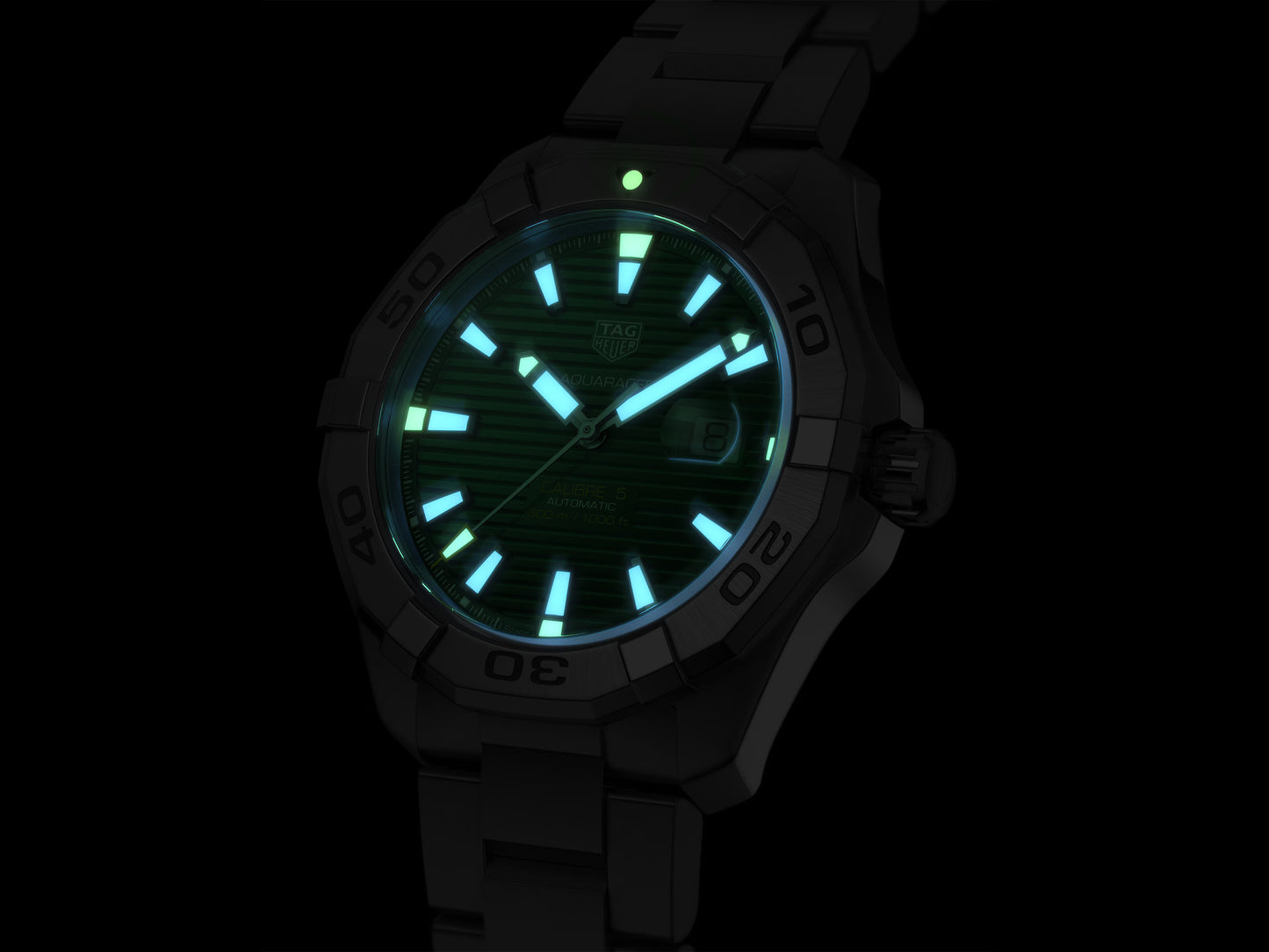 Tag Heuer Aquaracer Calibre 5 Green Dial Automatic Watch