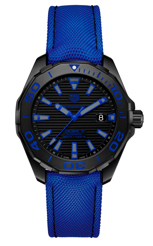 Tag Heuer Aquaracer Calibre 5 Titanium Blue Dial