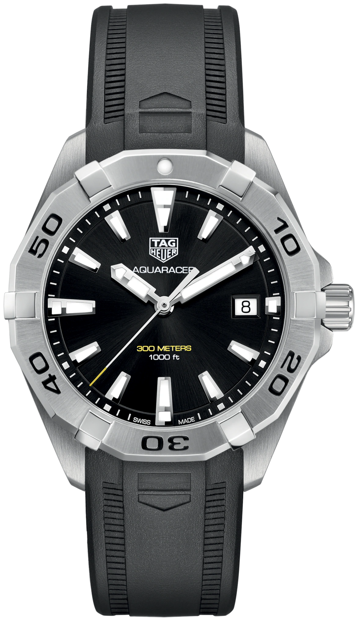 Tag Heuer Aquaracer Brushed Black Dial Watch