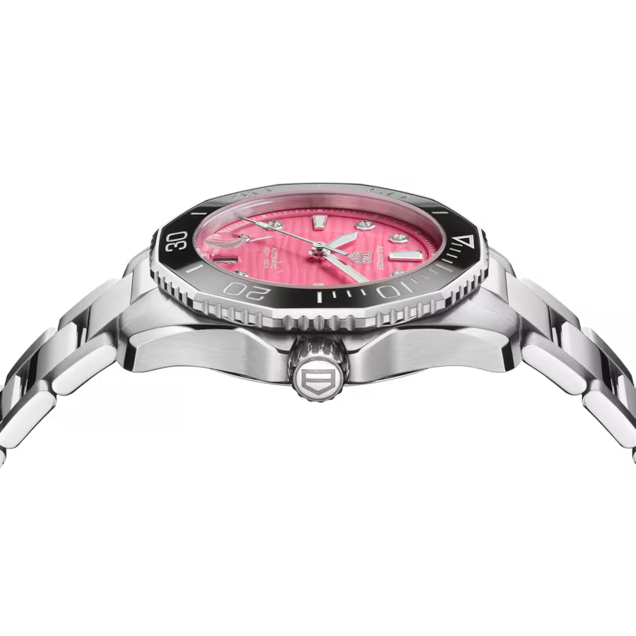 Women’s TAG Heuer Aquaracer 36mm Pink Diamond Dial Automatic Watch