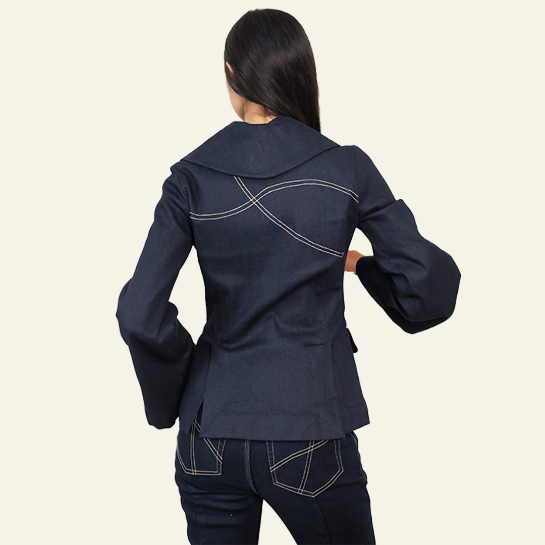Women’s Dark Selvedge Blazer - Women Liberation by Old Gene