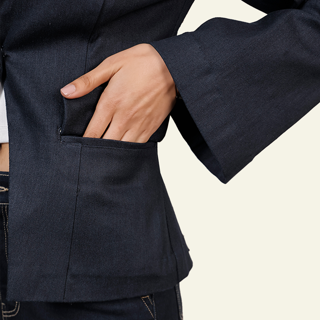 Women’s Dark Selvedge Blazer - Women Liberation by Old Gene