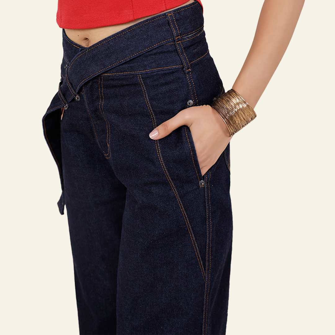 Women’s Indigo Flared Jeans - Women Liberation by Old Gene