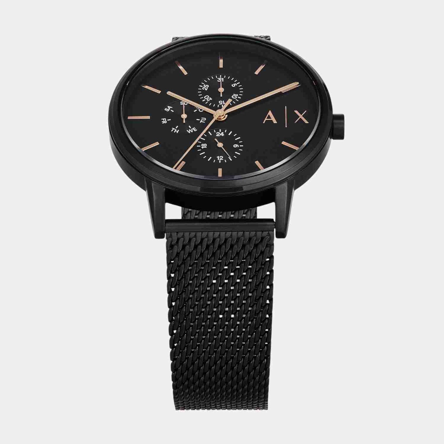 Armani Exchange AX7162SET Men's chronograph watch with black dial