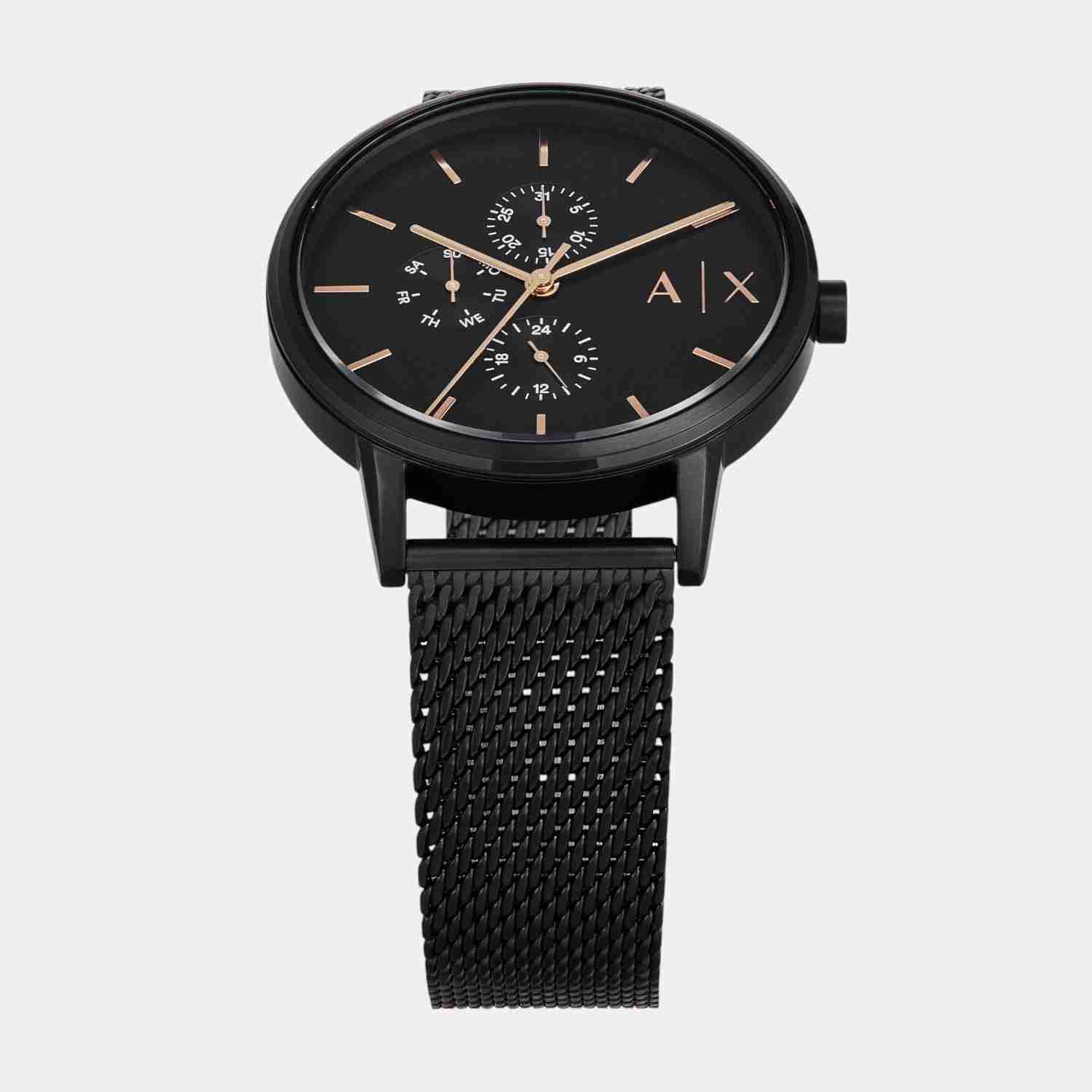 Armani Exchange AX7162SET Men's chronograph watch with black dial