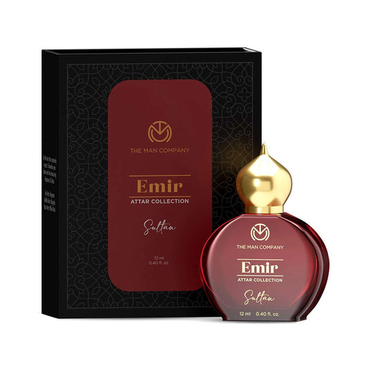 The Man Company 100% Alcohol-Free Attar Perfume For Men Sultan Emir Collection (12 ml)