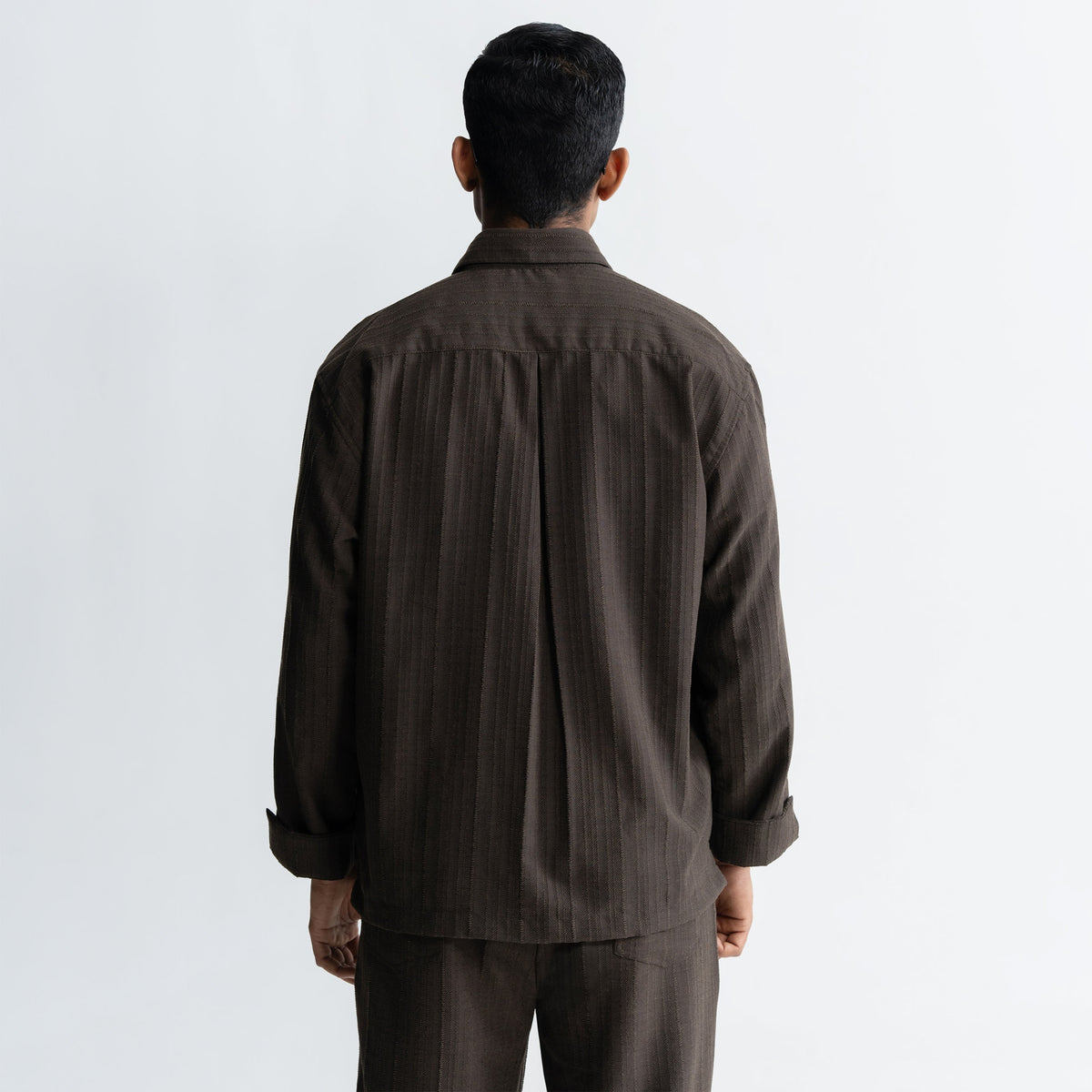 TWINE SHIRT - BROWN by Warping Theories