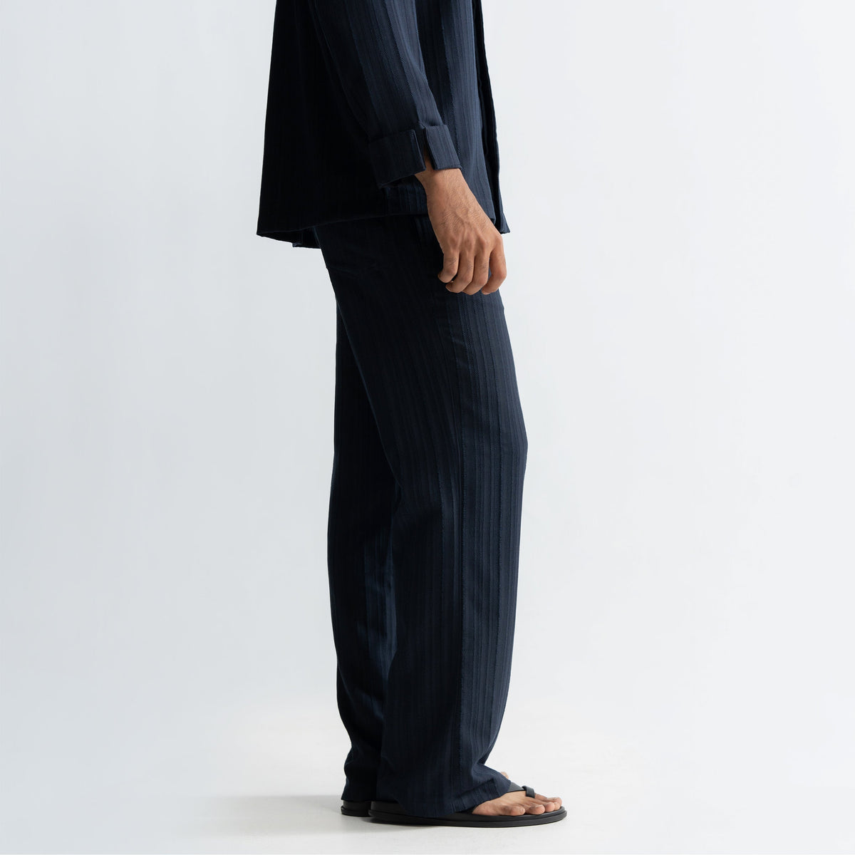 TWINE PANTS - NAVY by Warping Theories
