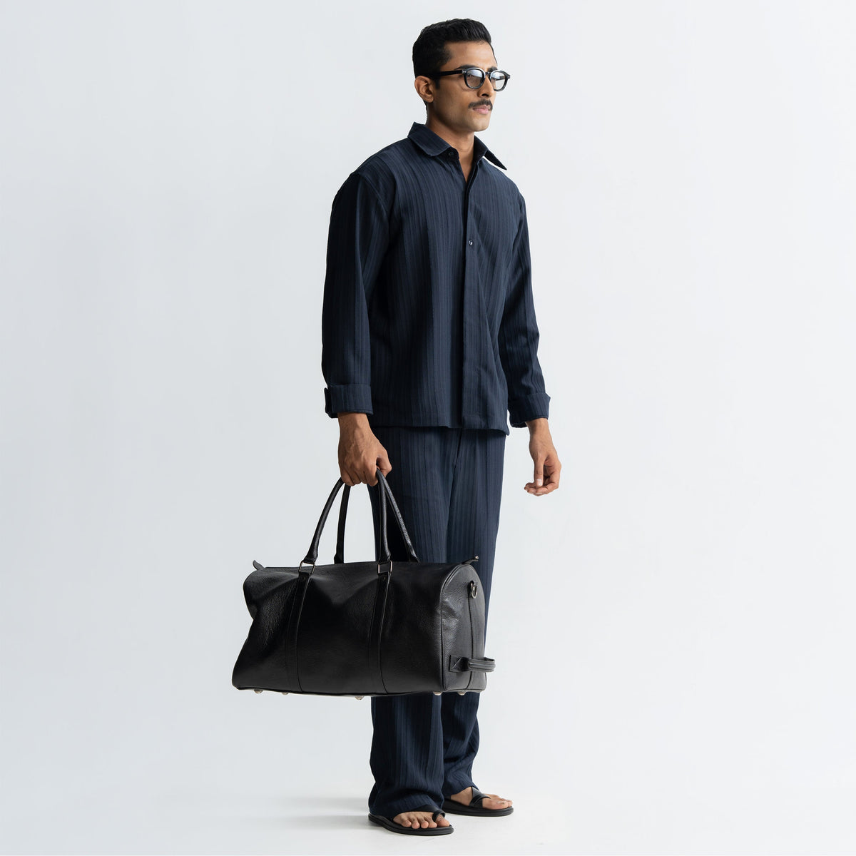 TWINE SHIRT - NAVY by Warping Theories