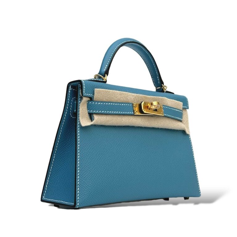 Hermès Mini Kelly – Bleu Jean Epsom with Gold Hardware