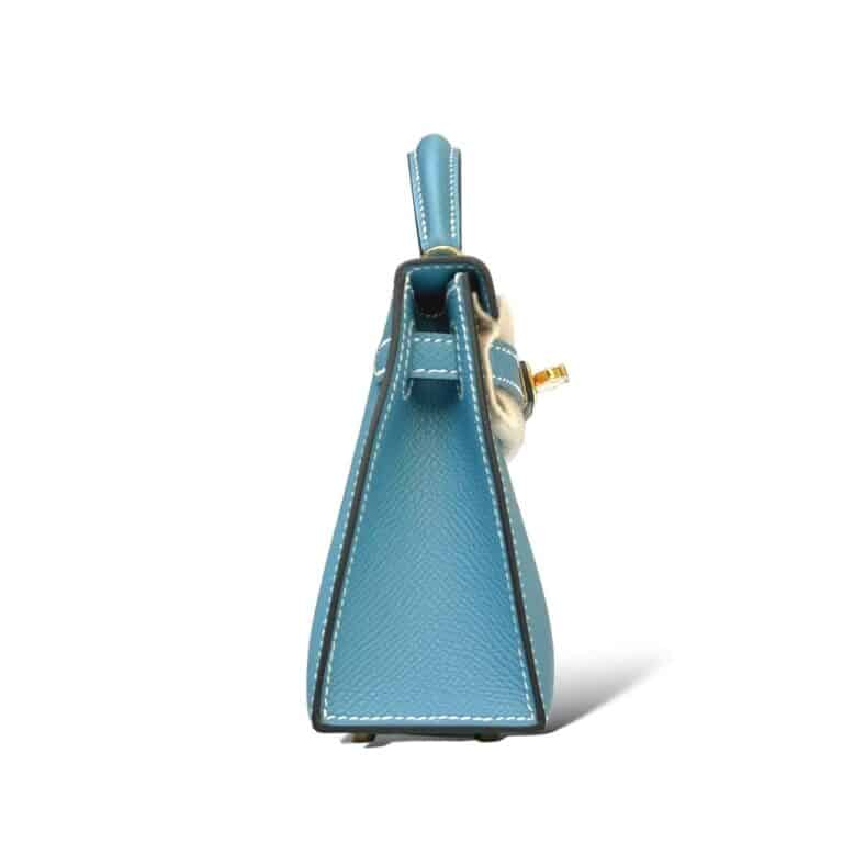 Hermès Mini Kelly – Bleu Jean Epsom with Gold Hardware