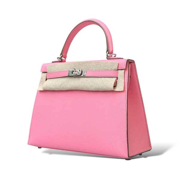 Hermès Kelly 25 Sellier – Rose Confetti Epsom Leather with Palladium Hardware - Zeuskicks