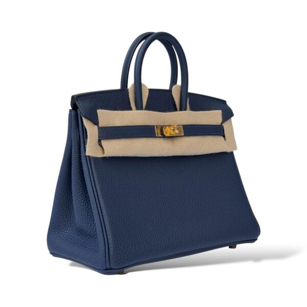 Hermès Birkin 25 – Navy Bleu Togo Leather with Gold Hardware
