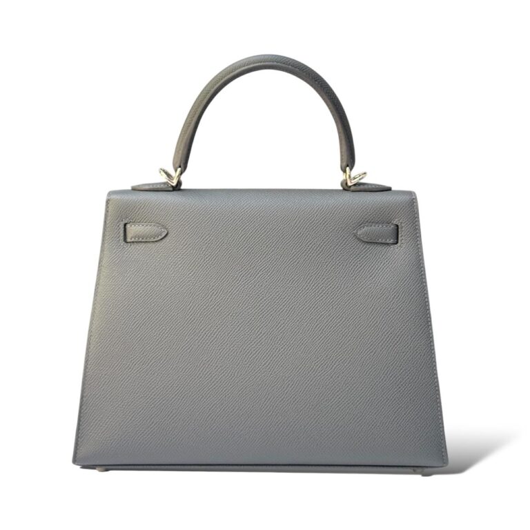 Hermès Kelly 25 – Ardoise Epsom Leather with Electrum Hardware - Zeuskicks