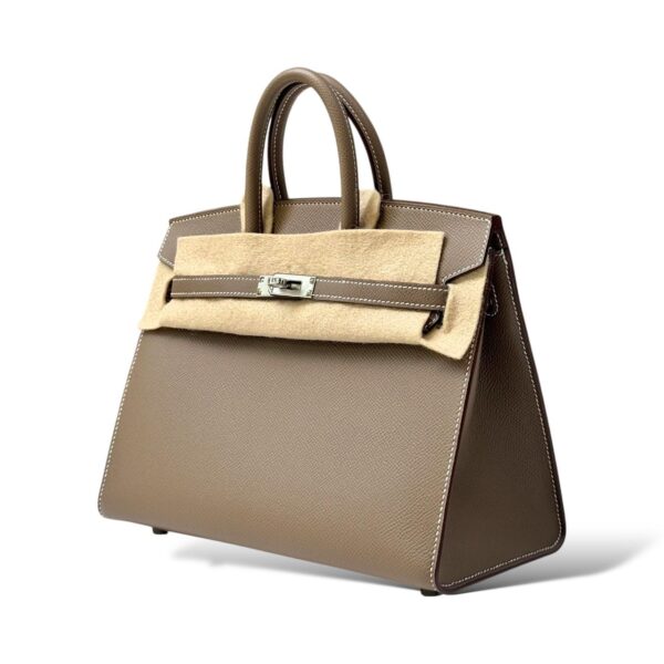 Hermès Birkin 25 – Étoupe Epsom Leather with Palladium Hardware - Zeuskicks