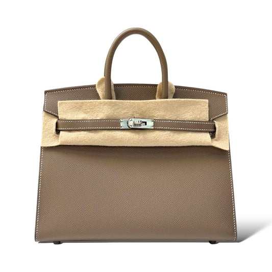 Hermès Birkin 25 – Étoupe Epsom Leather with Palladium Hardware - Zeuskicks