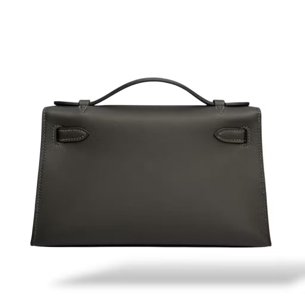 Hermès Kelly Pochette – Bai Brun Swift with Gold Hardware