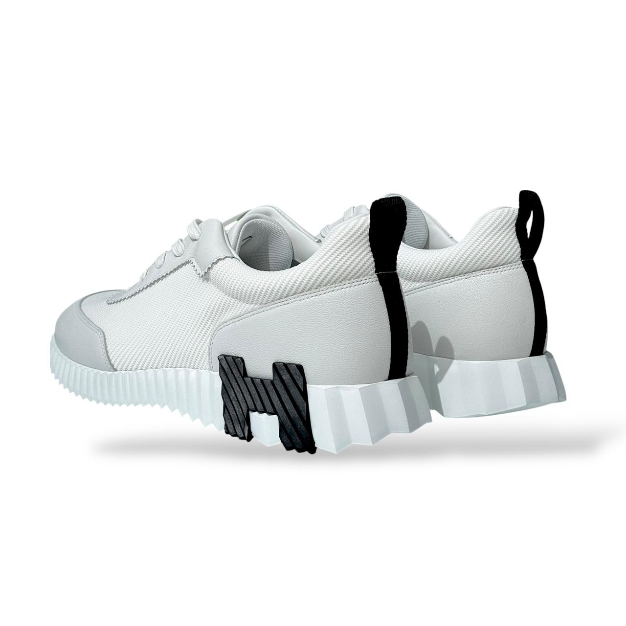Hermès Bouncing Sneakers – Blanc Mesh & Sport Goatskin Edition
